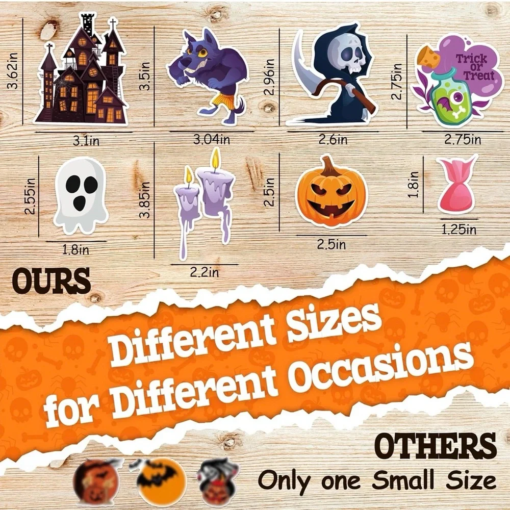 50 Halloween Sticker Set